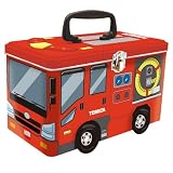 ハート(Heart) トミカトランク缶／消防車 菓子詰め合わせ 食玩/1個