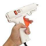 KISENG 150Wグルーガン ホットメルト接着銃 ハイパワー 高速加熱 100-240V調整可能 強力粘着 接着剤