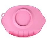 RayMoon　お食い始め　ランチマット　シリコン製　幼児用　持ち運び　吸盤付き　感温スプーン無料　ピンク