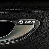BLOOPIC スバルに適用 車用ステッカーデカール (10個入り) 車のロゴ装飾ステッカー 金属製の装飾ステッカー 耐熱ステッカー カーインテリア装飾 耐摩耗性 粘着式の車のロゴ 防水