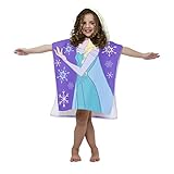 Disney Frozen Princess Elsa Cotton Hooded Beach/Bath/Pool Poncho by Disney
