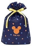 インディゴ Disney ミッキー ミツマル ラッピング袋 ギフトバッグLL フォーユー ネイビー DG952