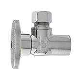 Plumb Pak PP20060LF Quarter Turn Angle Valve 1/2-Inch Compression Sweat by 3/8-Inch Od Lead Free, by