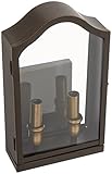 Kichler Lighting 49154OZ Antico 2LT 12IN Exterior Wall Lantern, Olde Bronze Finish with Clear Glass 