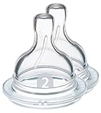 Avent Silicone Nipples for Reusable Bottles, Slow Flow 2 ea by Philips Avent [並行輸入品]