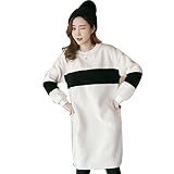 UNZ ワンピース チュニック レディース 冬 暖かい トレーナー ゆったり ロング 裏起毛 マタニティウェア 授乳服 着やせ 体型カバー 授乳口付き ワンピ 妊婦服 産前 産後 通勤 お呼ばれ プル