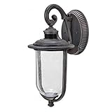 Perdido Wall-Mount Rust Outdoor LED Motion Sensor Lantern [並行輸入品]