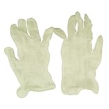 ファーストレイト 高伸縮性プラスチック手袋 PVCグローブα 粉付 FR-5113 L