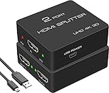 Amazon.co.jp限定HDMI 分配器 2出力 スプリッター 1入力2出力 4K 2分岐 分配機 同時出力HDMI 分岐 2画面 PC