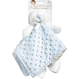 Blankets and Beyond Blue and White Dot Bear Baby Security Blanket by Blankets and Beyond