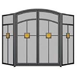 万能薬製品15137 3-panelミッション暖炉スクリーン