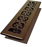 Decor Grates SPH212-RB Scroll Plated Register, 2-Inch by 12-Inch, Rubbed Bronze [並行輸入品]