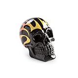 Flaming Skull Money Bank