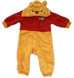 着ぐるみ きぐるみ ベビー服 カバーオール なりきり 仮装 変身 ボア製ベビー服 ディズニー オーバーオール アフガン 暖か つなぎ 防寒着 おくるみ 出産祝い ギフト フードつきベビー服 (イエロー