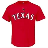マジェスティックメンズテキサスレンジャーズWordmark T、ビッグとトールサイズ レッド