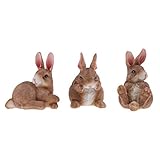 F Fityle ウサギ　可愛い　樹脂 ミニマイクロランドスケープ　高品質　耐久性　３個　ギフト