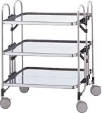 【メーカー直送】トクヤマ ステンレス 折りたたみ式ワゴン 導電仕様 FGAM3FFD-4215 【4628594】