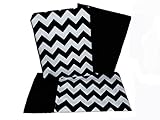 Baby Doll Bedding Chevron Crib and Toddler Sheet Set, Black by BabyDoll Bedding