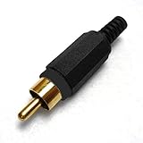 マル信無線電機 RCAプラグ 黒 金メッキ MR-595BGNクロ