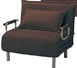 弁天インテリア ソファ&amp;カウチ&amp;ベッド 多機能1人掛けソファー コンパクトタイプ ブラウン