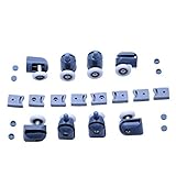 Flypigセット8シャワーのドアローラー4 Upper and 4 lower withキャップ25 mm