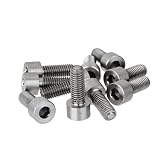 KOZEEY10個 M8 * 20 チタン 合金ねじ 六角 キャップヘッド ソケット 六角レンチ ボルト 頭ネジ 工業用