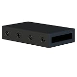 マットブラックSlidingバーンドアハードウェアコネクタfor 1 9 / 16インチフラットレール