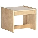 ECR4Kids Birch Children's Living Room End Table, Natural [並行輸入品]