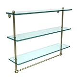 Allied Brass PR-33/24-CA 24 x 5 Glass Shelf Polished Nickel by Allied Brass