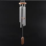 Kicode 屋外パティオガーデンとホームデコレーション用 6つのアルミメタルチューブ ウィンドチャイム