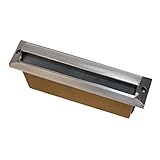 Best Quality Lighting LV54SLV Finished Outdoor Step Light with Clear Glass Shade, Stainless Steel [並