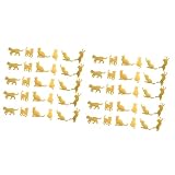 猫 メタルパーツ 60個セット 封入素材 メタルパーツ ネイルパーツ デコパーツ DIY ハンドメイド 手芸材料 手作り素材 ゴールド