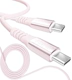 13カラー 4長さ PD急速 15W 60W 100W 100％シリコン 超高耐久 USB-A Type-C to Type-C【inklink Japan公式】充電ケーブル iPhone 充電コード USB-C 機器対応 急速充電 PC/パソコン/ノートパソコン/iPhone/iPad/Android (Type-C to Type-C PD100W, ピーチ, 2m)