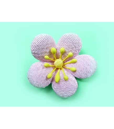 Amazon | 正月飾り・ひな祭り◇ちりめん細工 ちりめんの桃の花（1個