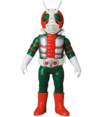 東映レトロコレクション　仮面ライダーアマゾン　新色 東映レトロソフビコレクションにダメージカラーVer.の「仮面ライダー