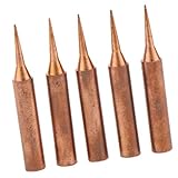 F Fityle 5個936純銅鉛フリーはんだ鉄チップはんだ付けツール - 900M-T-I