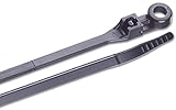 Ancor Marine Grade Products 8" UV Black Mounting Cable Ties (25 Pack) [並行輸入品]