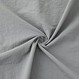 KIYOHARA カジュアル ナイロン タフタ 生地 無地 ナイロン100% 約140cm×50cm Col.GRY グレー HMF16-50