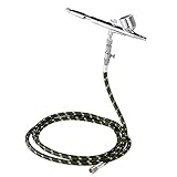 KKmoon エアブラシキット 口径0.2mm&0.3mm&0.5mm 7cc ダブルアクション 重力式 ホース付き