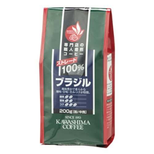 コーヒー乃川島 専門店の職人焙煎コーヒー ブラジル ストレート100％