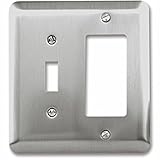 AmerTac 2TRPW Round Corner Pewter Steel Wall plate [並行輸入品]