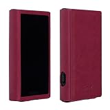 MITER ケース ソニー ウォークマン Sony Walkman NW-A307 A306 A303 A300 用 手作りのイタリア製 PU レザー カバー Case Cover for A306 (Wine)