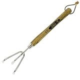 英国ブランド　Spear＆Jackson　ステンレス　３爪プロングカルティベーター　木製ハンドル