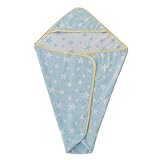 東京西川 おくるみバスタオル ベビー用 84X84cm 今治タオル 洗うたびふっくら 綿100% ムースパフ 日本製 ブルー LFP5001602-B