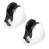 uxcell　シャワーヘッドホルダー　シャワーヘッドグリップ　ブラケット　家庭浴室用　プラスチック　シルバートーン　2個入り