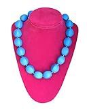SillyMunk TM Silicone Autistic Kids Necklace (blue) by SillyMunk TM