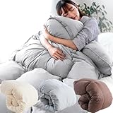羽毛布団 シングル 【コインランドリーで洗える！】 日本製 充填量1.1kg シングルロング 150×210cm グレー ホワイトダックダウン 85% 洗える ウォッシャブル 掛け布団 カナダ産 ダック ホワイトダック 秋 冬 冬用