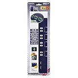 USB充電ポート 節電タップ 雷ガード 15A 125V 個別スイッチ付 4個口 2m ブラック