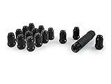 High Quality 21132BC Small Diameter Acorn Black 4 Lug Kit (12mm x 1.50 Thread Size)