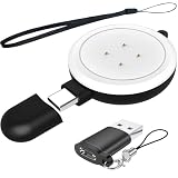 For Pixel Watch 充電器 充電器 2 in 1 USB-CとUSB-A 充電ケーブル ケーブル不要 Type-C充電変換アダプタ Pixel Watch2/3/Fitbit Sense1/2/Versa3/4スマートウォッチ対応 軽量 持ち運び便利 (ホワイト)